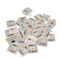 Set of stickers with O. Bear illustrations and text on a white background
